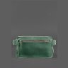 Поясная мужская сумка зеленого цвета из винтажной кожи BlankNote Dropbag Maxi (12689) - 5