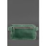 Поясная мужская сумка зеленого цвета из винтажной кожи BlankNote Dropbag Maxi (12689) - 5