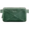 Поясная мужская сумка зеленого цвета из винтажной кожи BlankNote Dropbag Maxi (12689) - 1
