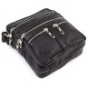 Недорогая кожаная мужская сумка на много карманов Leather Collection (10351) - 5