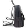 Жіночий шкіряний рюкзак для города Visconti Gina Black 73832 Чорного кольору - 3