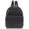 Женский кожаный рюкзак для города Visconti Gina Black 73832 Черного цвета - 5