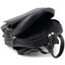 Жіночий шкіряний рюкзак для города Visconti Gina Black 73832 Чорного кольору - 8