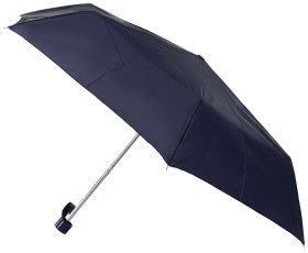 Женский зонт Incognito-3 L407 Navy (механика, складной, однотонный синий) 93932