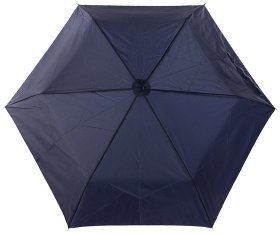 Женский зонт Incognito-3 L407 Navy (механика, складной, однотонный синий) 93932