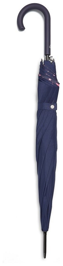 Зонт женский Fulton L754-036464 Bloomsbury-2 Scatter Star Navy & Pink (Трость, полуавтомат, тёмно-синий с принтом звёзд) 94132 modnotak фото №4