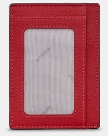 Женский кардхолдер из натуральной матовой кожи Yoshi 94432 бордового цвета