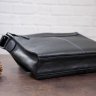 Мужская черная сумка-мессенджер в деловом стиле из натуральной кожи SHVIGEL (11106) - 8