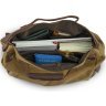Функціональна текстильна сумка в кольорі хакі на плече Vintage (20065) - 6