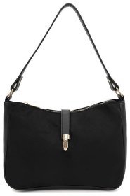 Качественная женская сумка из кожзама черного цвета Monsen 94632