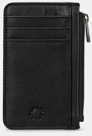 Кожаный кардхолдер с RFID защитой Yoshi Y1219 Morton 94932 (черного цвета)