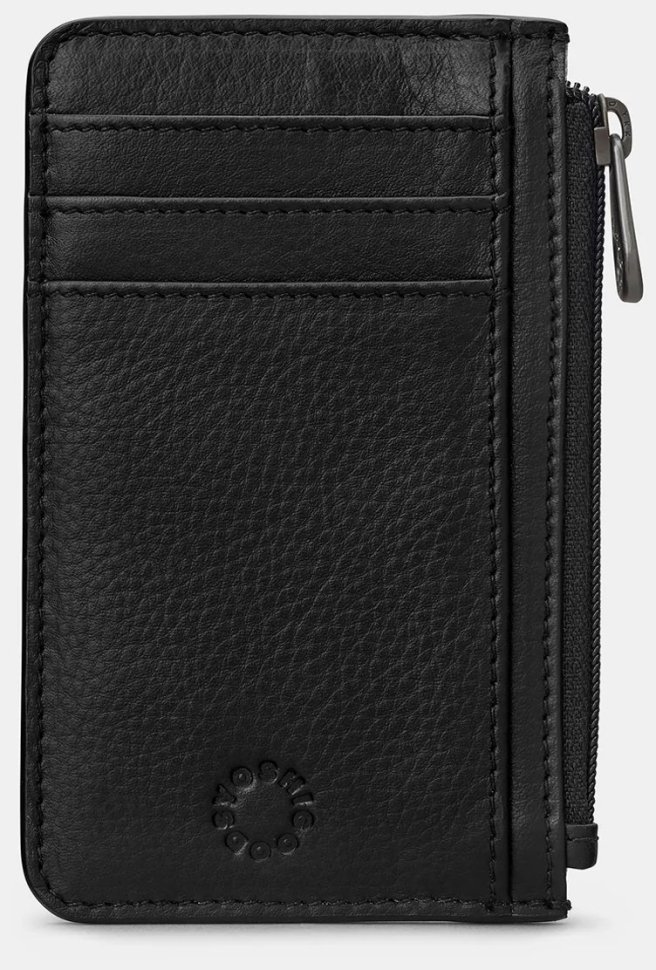 Шкіряний картхолдер з RFID-захистом Yoshi Y1219 Morton 94932 (чорного кольору) modnotak фото №1