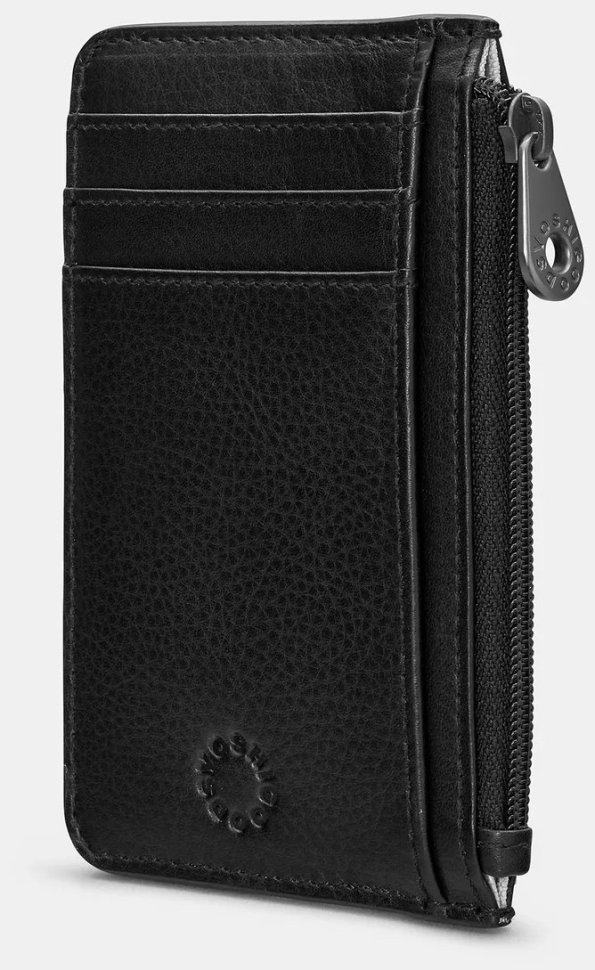 Шкіряний картхолдер з RFID-захистом Yoshi Y1219 Morton 94932 (чорного кольору) modnotak фото №4