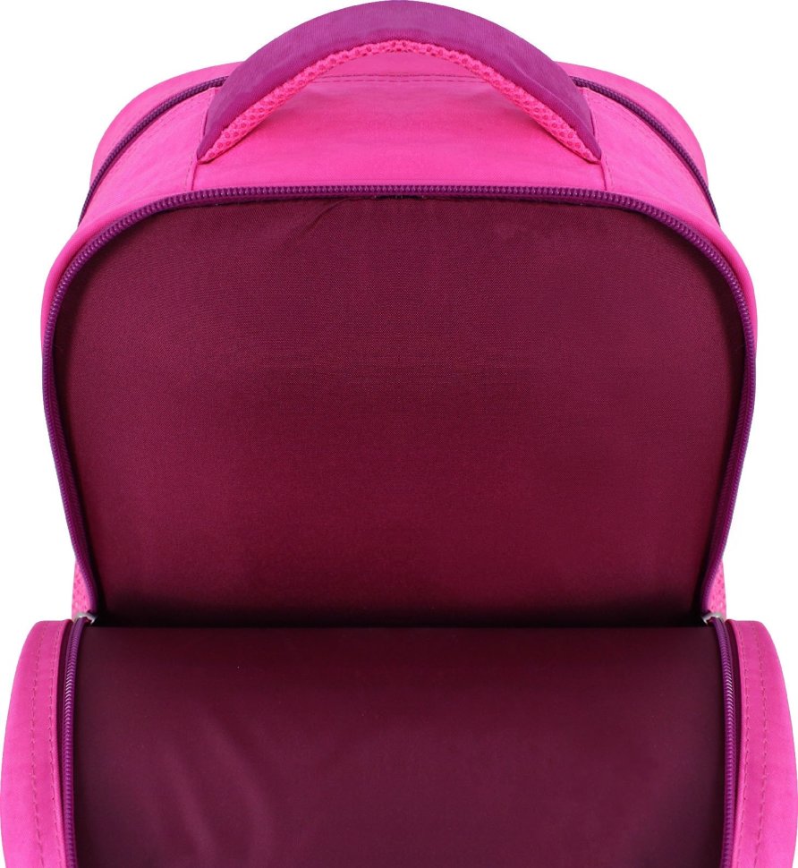 Стильний шкільний рюкзак для дівчинки з текстилю з совою Bagland (55532)