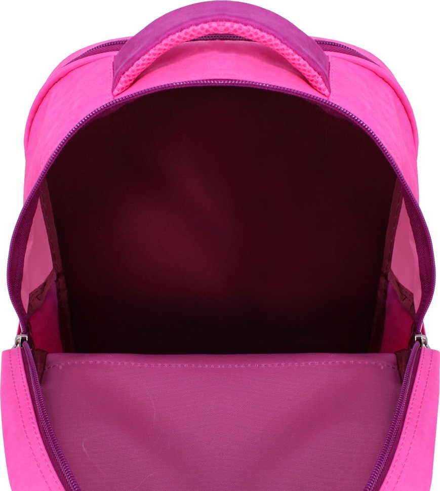 Стильний шкільний рюкзак для дівчинки з текстилю з совою Bagland (55532)