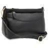 Женская сумка кроссбоди из натуральной фактурной кожи через плечо Borsa Leather черного цвета 95532 фото №1 Женская сумка кроссбоди из натуральной фактурной кожи через плечо Borsa Leather черного цвета 95532 modnotak фото - 1