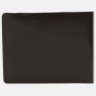 Тонкий чоловічий гаманець із гладкої шкіри коричневого кольору без монетниці Ricco Grande (65632) - 5