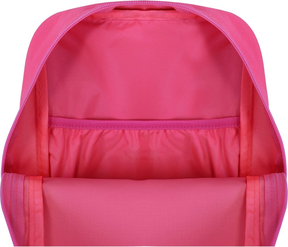 Текстильный рюкзак для девочек малинового цвета Bagland (55732)