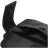 Мужской кожаный кошелек черного цвета с хлястиком на кнопке Horse Imperial 66032 - 7