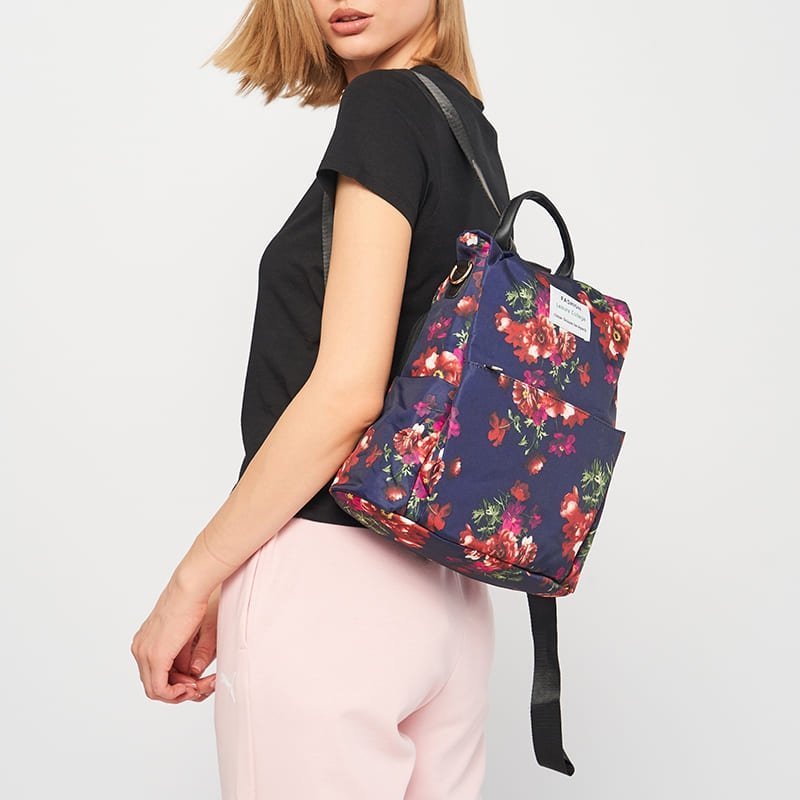 Разноцветный женский рюкзак для города с цветами Monsen (56232)