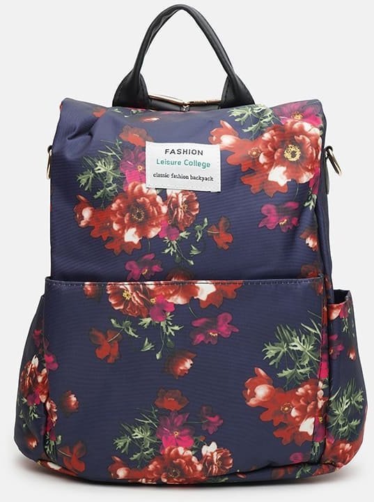 Різнокольоровий жіночий рюкзак для міста з квітами Monsen (56232)