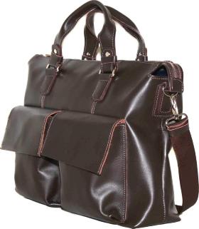 Чоловіча шкіряна сумка коричневого кольору VATTO (11973) - 2