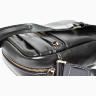 Стильная небольшая мужская сумка через плечо черного цвета VATTO (12073) - 11