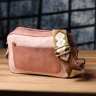 Жіноча сумка крос-боді з якісного шкірзама з плюшевою вставкою Vintage рожевого кольору 96932 фото №7 Жіноча сумка крос-боді з якісного шкірзама з плюшевою вставкою Vintage рожевого кольору 96932 modnotak фото - 7