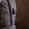 Сірий рюкзак з текстилю на блискавки Vintage (20628) - 8