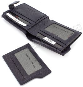 Стильный кожаный кошелек синего цвета KARYA (0949-44)