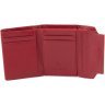Червоний шкіряний жіночий гаманець маленького розміру з фіксацією на магніт Marco Coverna 68632 - 2