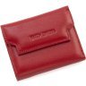 Красный кожаный женский кошелек маленького размера с фиксацией на магнит Marco Coverna 68632 - 1