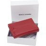 Червоний шкіряний жіночий гаманець маленького розміру з фіксацією на магніт Marco Coverna 68632 - 7