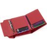 Красный кожаный женский кошелек маленького размера с фиксацией на магнит Marco Coverna 68632 - 5