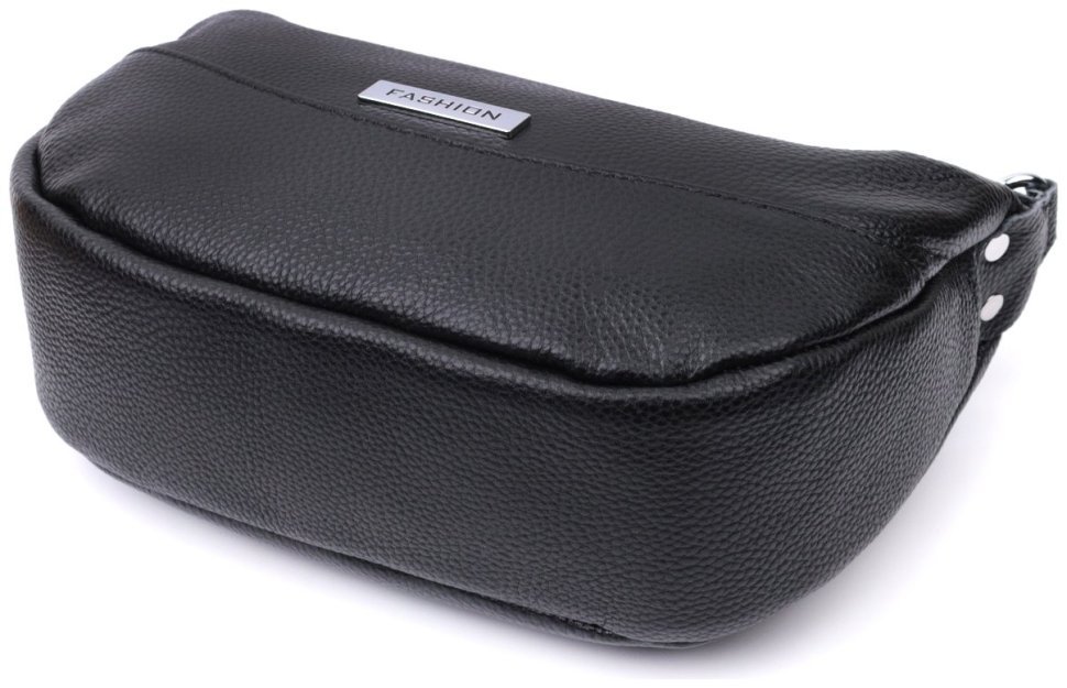 Женская кожаная сумка через плечо с оригинальным декором Vintage 2422615 Черная фото №5 Женская кожаная сумка через плечо с оригинальным декором Vintage 2422615 Черная modnotak фото №5