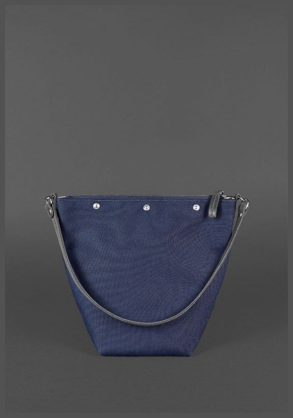Чорна жіноча сумка середнього розміру із плетеної шкіри BlankNote Пазл M 78732