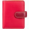 Маленький женский кошелек из натуральной кожи красно-бордового цвета с RFID - Visconti Bali 68832 - 9