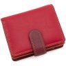 Маленький женский кошелек из натуральной кожи красно-бордового цвета с RFID - Visconti Bali 68832 - 3