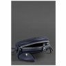 Темно-синя жіноча кругла сумка-кроссбоді із натуральної шкіри BlankNote Бон-Бон 78832 - 6
