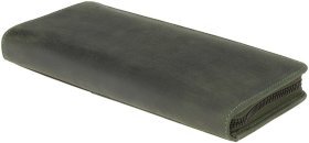 Дорожній гаманець зеленого кольору із натуральної шкіри Crazy Horse - Visconti Wing 69032