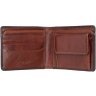 Мужское добротное портмоне из натуральной кожи коричневого цвета с RFID - Visconti Arthur 69132 - 14
