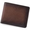 Мужское добротное портмоне из натуральной кожи коричневого цвета с RFID - Visconti Arthur 69132 - 1