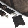 Темно-коричневый вместительный саквояж из винтажной кожи Tom Stone (10937) - 6