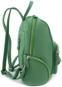 Яркий зеленый женский рюкзак формата А4 из натуральной кожи KARYA 69732