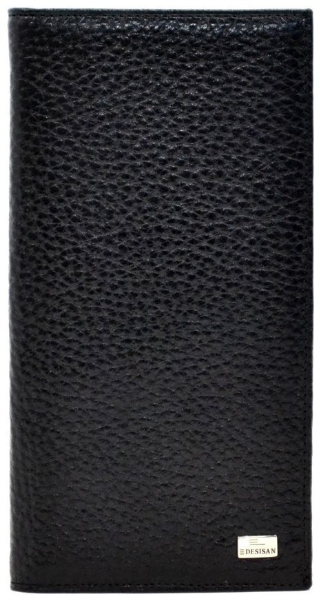 Мужской купюрник из натуральной кожи флотар черного цвета Desisan 80033 modnotak фото №1