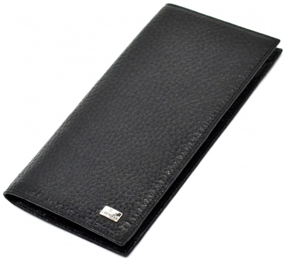 Мужской купюрник из натуральной кожи флотар черного цвета Desisan 80033 modnotak фото №5