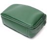 Яркая женская сумка-кроссбоди из натуральной кожи зеленого цвета Vintage 2422296 - 3