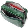 Яркая женская сумка-кроссбоди из натуральной кожи зеленого цвета Vintage 2422296 - 5