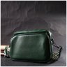 Яркая женская сумка-кроссбоди из натуральной кожи зеленого цвета Vintage 2422296 - 7