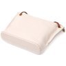 Женская сумка из натуральной кожи молочного цвета с длинной лямкой на плечо Vintage 2422396 - 3